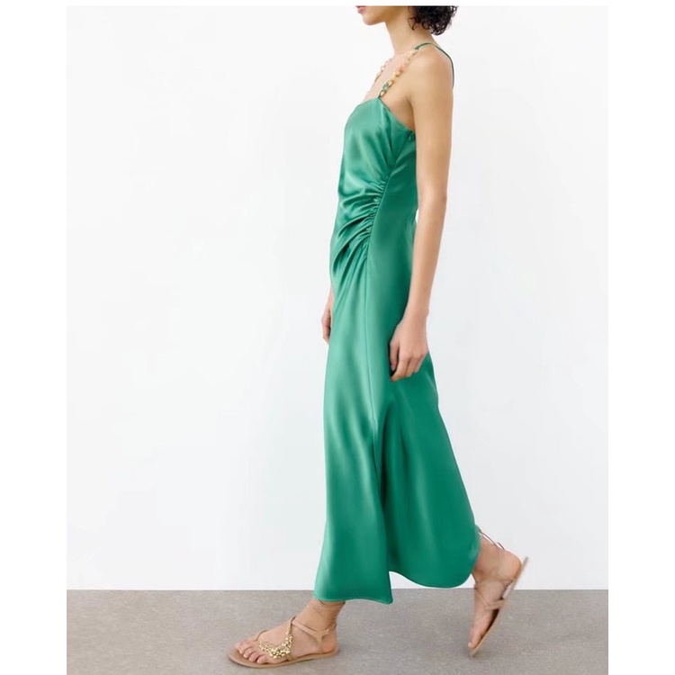 Đầm Zara Phối Dây Xích Bằng Nhựa Phong Cách Thời Trang Mùa Hè Âu Mỹ Dành Cho Nữ 3186845