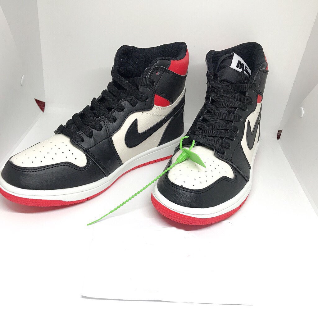 nike air jordan one red and black