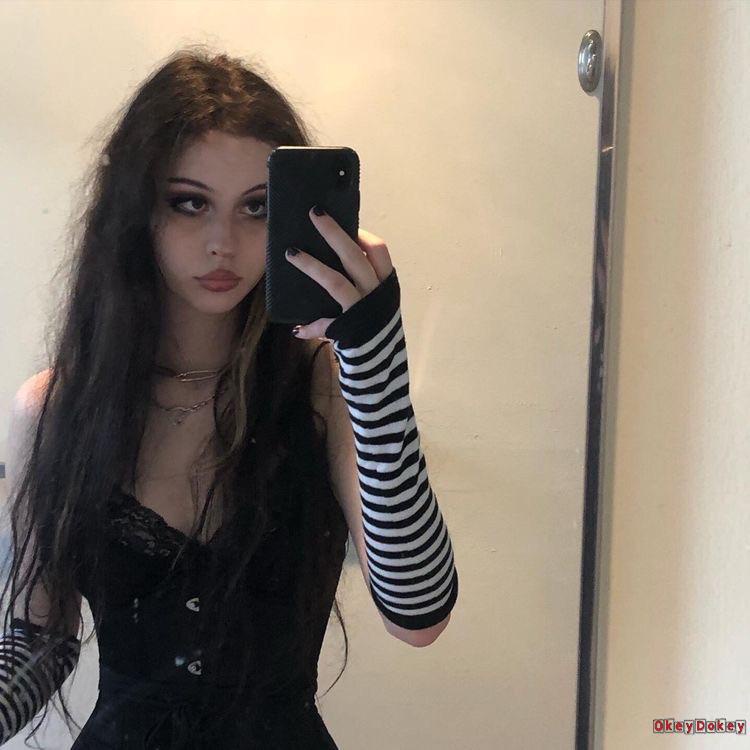 Găng tay ống dệt kim màu trơn/kẻ sọc thời trang dành cho bạn nữ