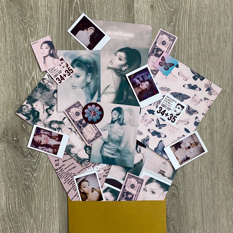 Bộ poster trang trí tường Smile More decor theo album Positions của Ariana Grande