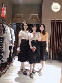Chân váy dập ly