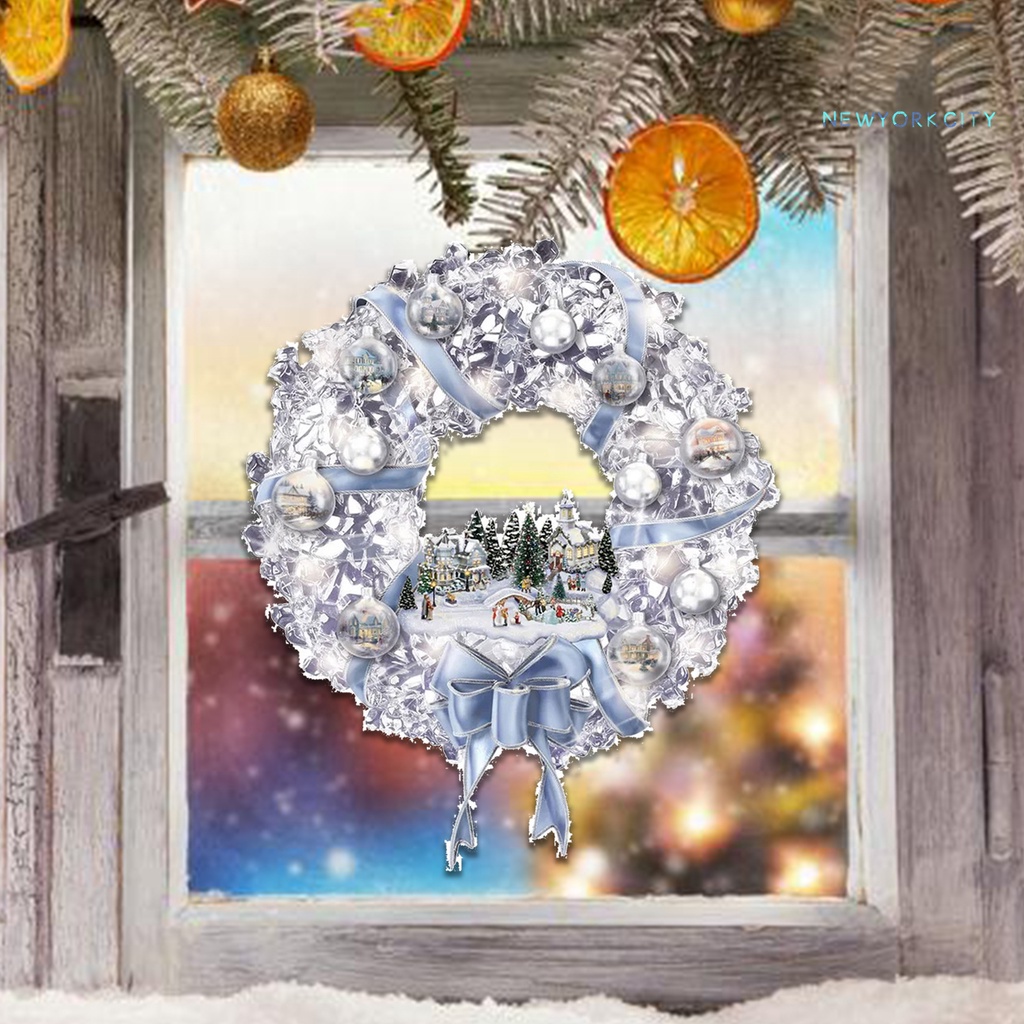 Đề Can Tự Dính Trang Trí Cửa Sổ Chủ Đề Giáng Sinh