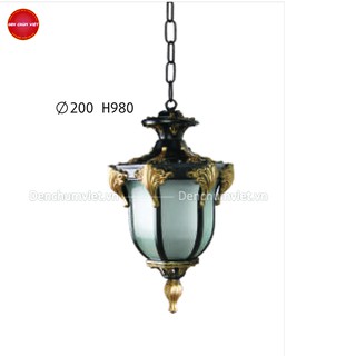 ĐÈN THẢ NGOÀI TRỜI, đèn treo mái hiên chống nước (Tặng kèm bóng)