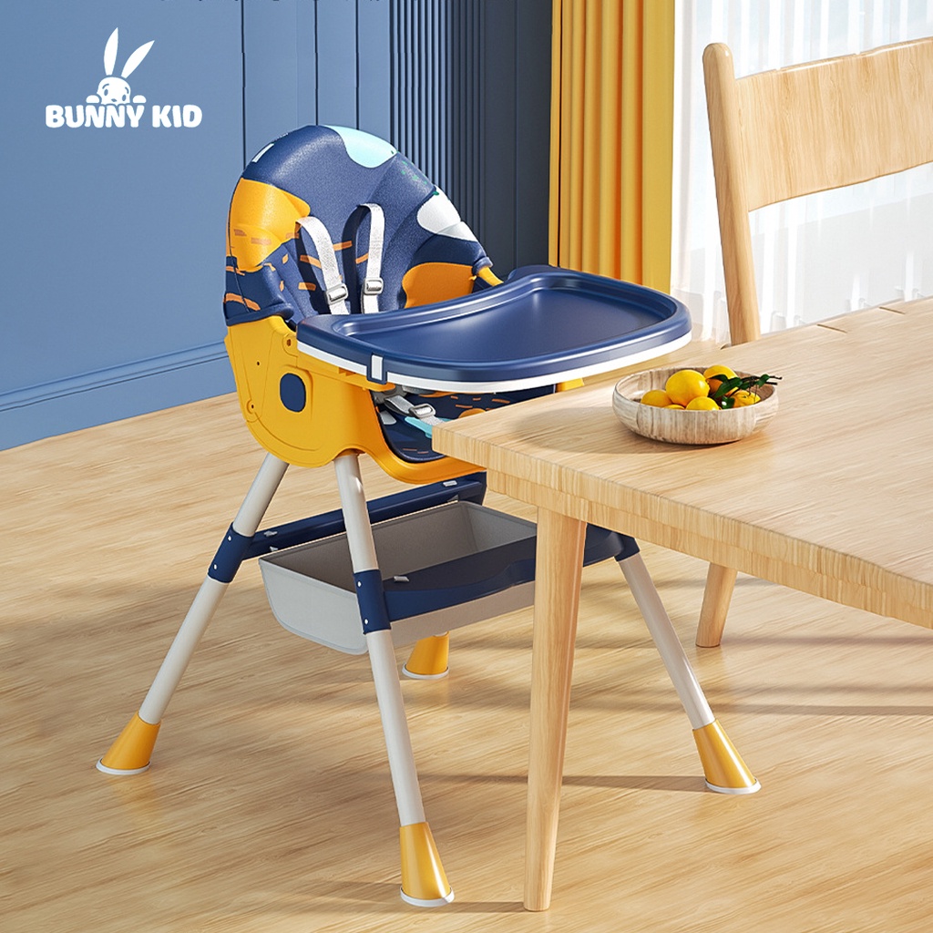 Ghế Ăn Dặm Có Bánh Xe, Ngả Lưng BellyBaby cao cấp Cho Bé BB102 BBLuna