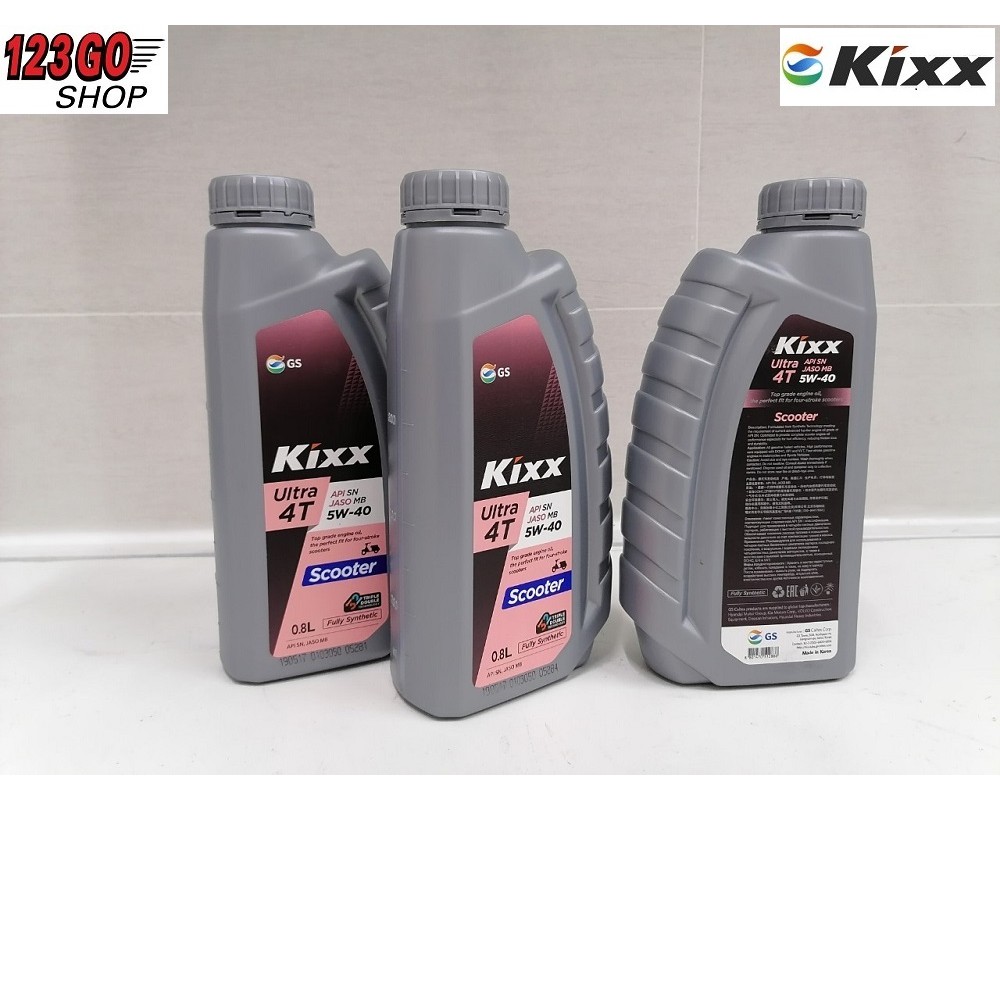 [NHẬP KHẨU] Dầu Nhớt Xe Tay Ga Kixx Ultra Scooter 5W40 tổng hợp (800ml - API SN) Nhập Khẩu Hàn Quốc – 123GO Shop.