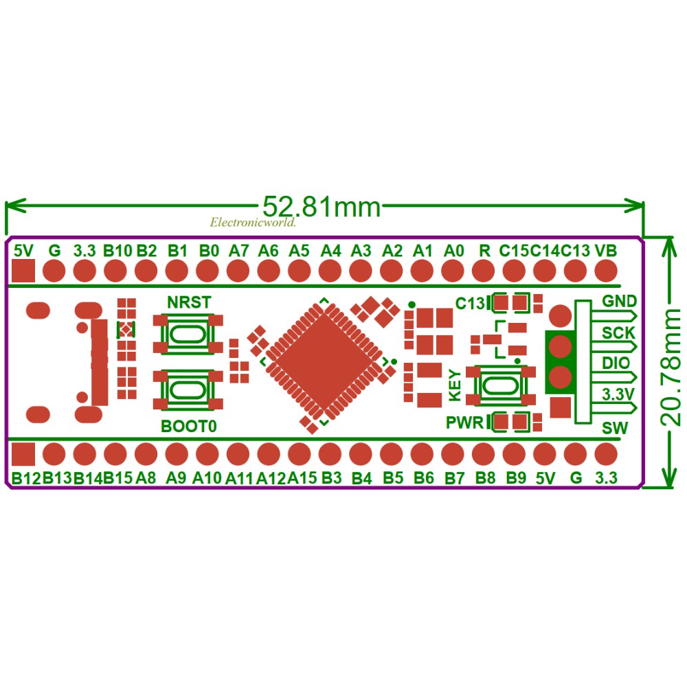 Bảng mạch phát triển Stm32F401Ccu6 411ceu6 256kb Rom V1.2 Stm32F4 cho Arduino St-Link giả lập V2
