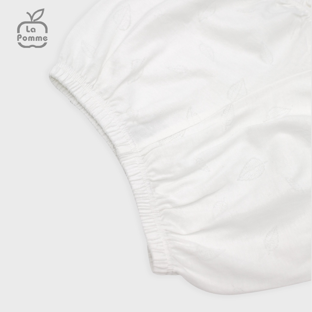 AS004 Bộ ba lỗ La Pomme thêu ren - Trắng