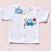 Combo 2 áo tim trắng tay ngắn Jou Chính Hãng vải cotton 100% cao cấp