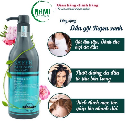 Cặp Dầu Gội Xả Kafen Hoàn Hình 800ML Phục Hồi Hư Tổn,Khô Xơ.Kích Thích Mọc Tóc Hàng Chính Hãng Cao Cấp