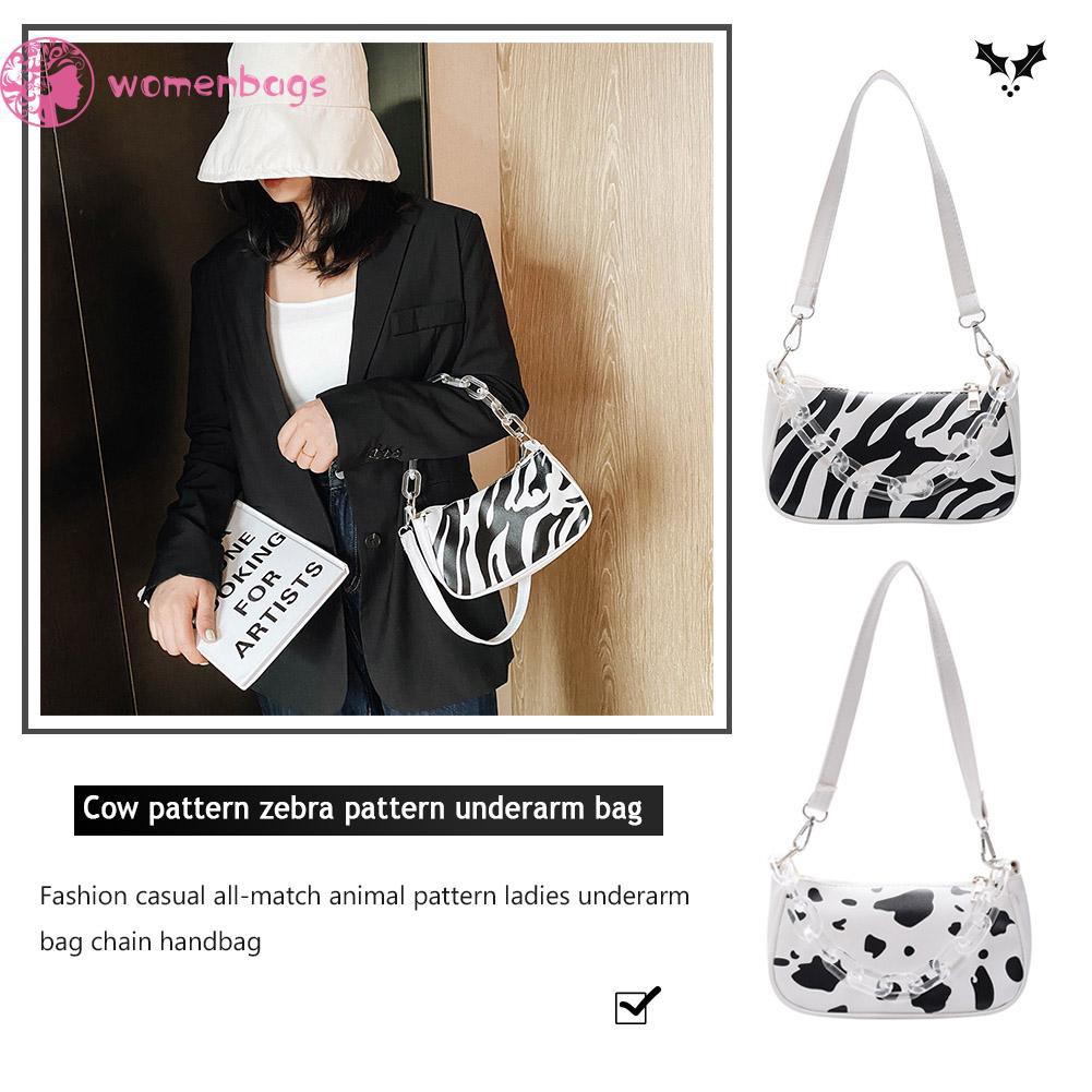 [Mã FASHIONCB264 giảm 10K đơn bất kỳ] Túi đeo vai họa tiết động vật quai xách tay trong suốt thời trang cho nữ