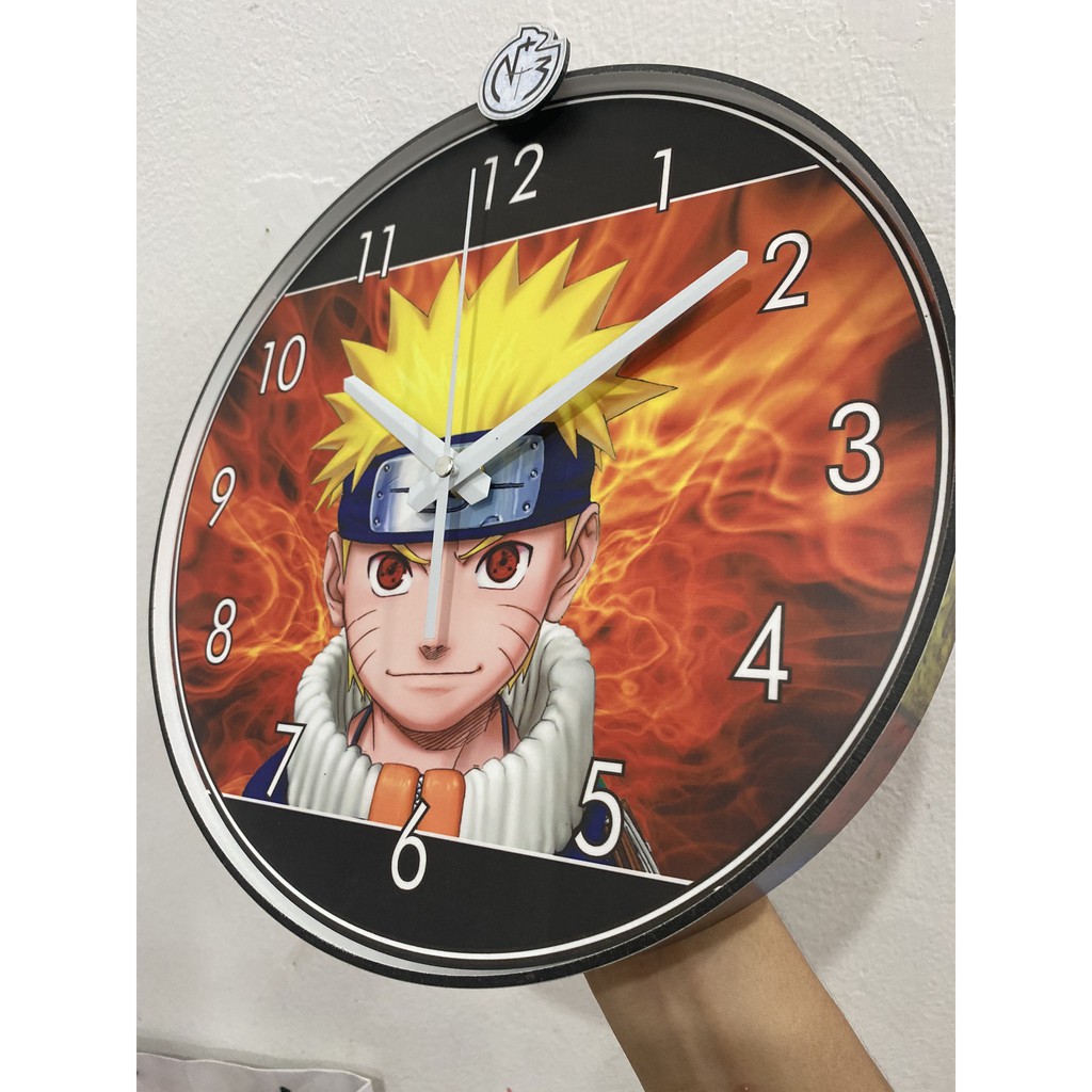 &lt;NARUTO&gt; Đồng hồ treo tường trang trí cho bé - 30 cm