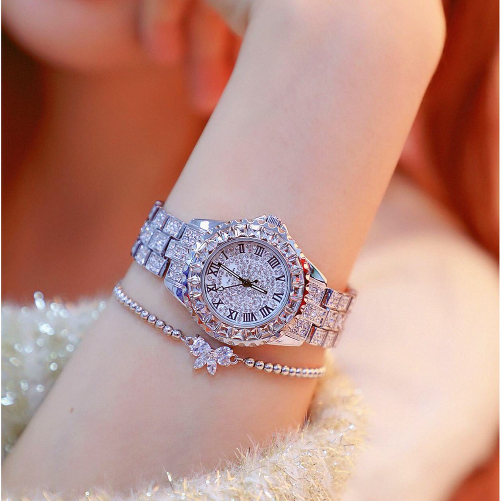 ĐỒNG HỒ NỮ LUOBOS MẶT ĐÍNH HẠT XOÀN DHK204 CỰC ĐẸP HOT 2020 | BigBuy360 - bigbuy360.vn