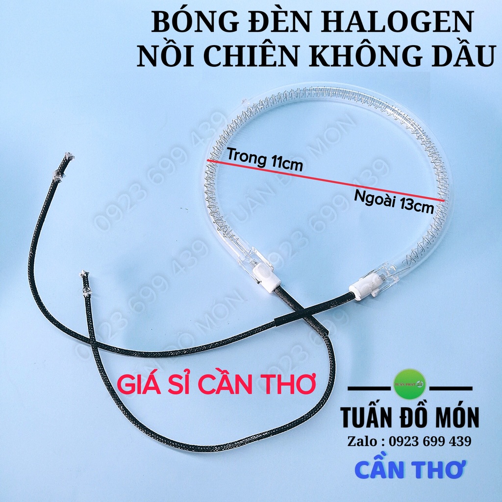Bóng đèn nướng halogen 11cm X 13cm nồi chiên không dầu phụ tùng linh kiện chính hãng