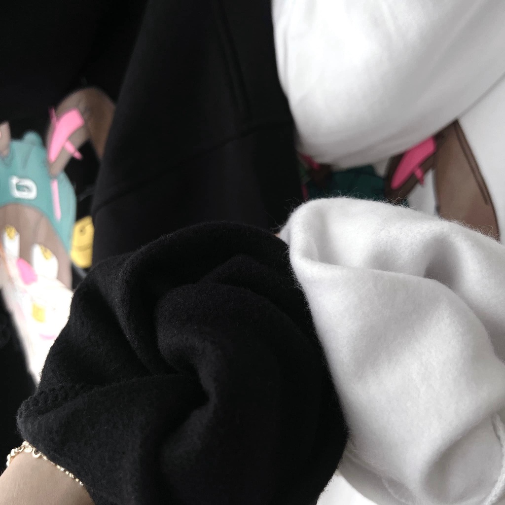 [sẵn]Áo hoodies tay dài form rộng in hình Rabbit (ảnh thật tại shop) Tanazi closet