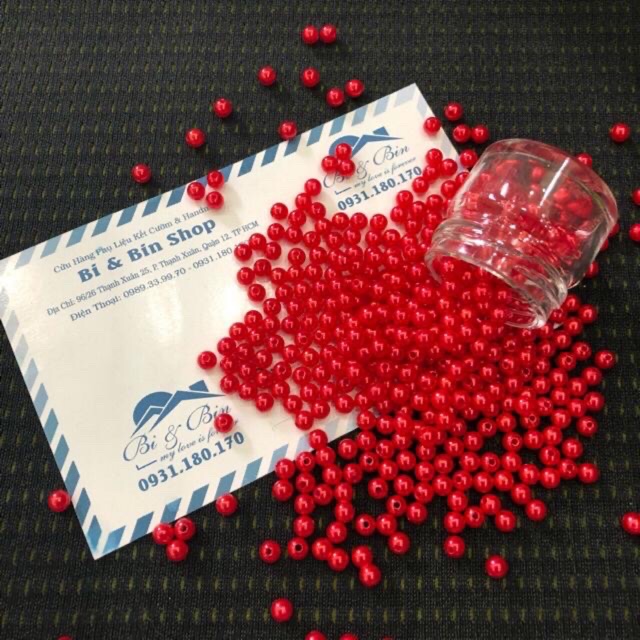 40g Hạt Trai Hạt Bẹt 4-5-6mm