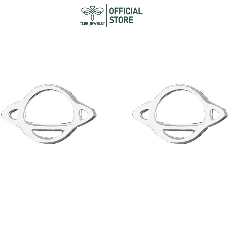 Khuyên tai bạc TLEE hình khối trái đất xinh xắn TleeJewelry B0148