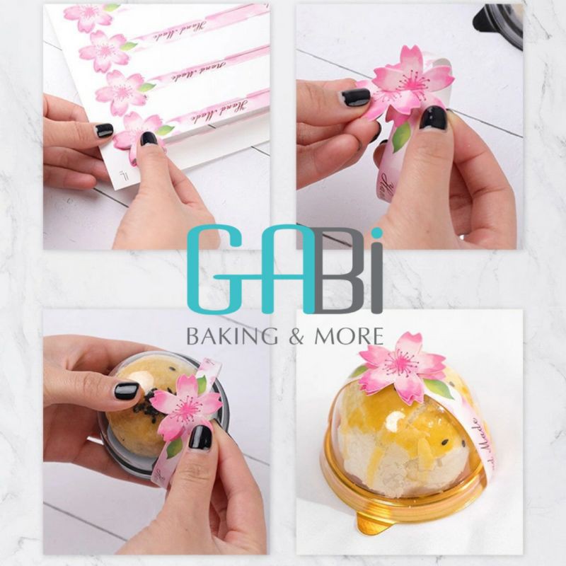 Sticker dán 2 đầu hoa cài (5 miếng/bảng)