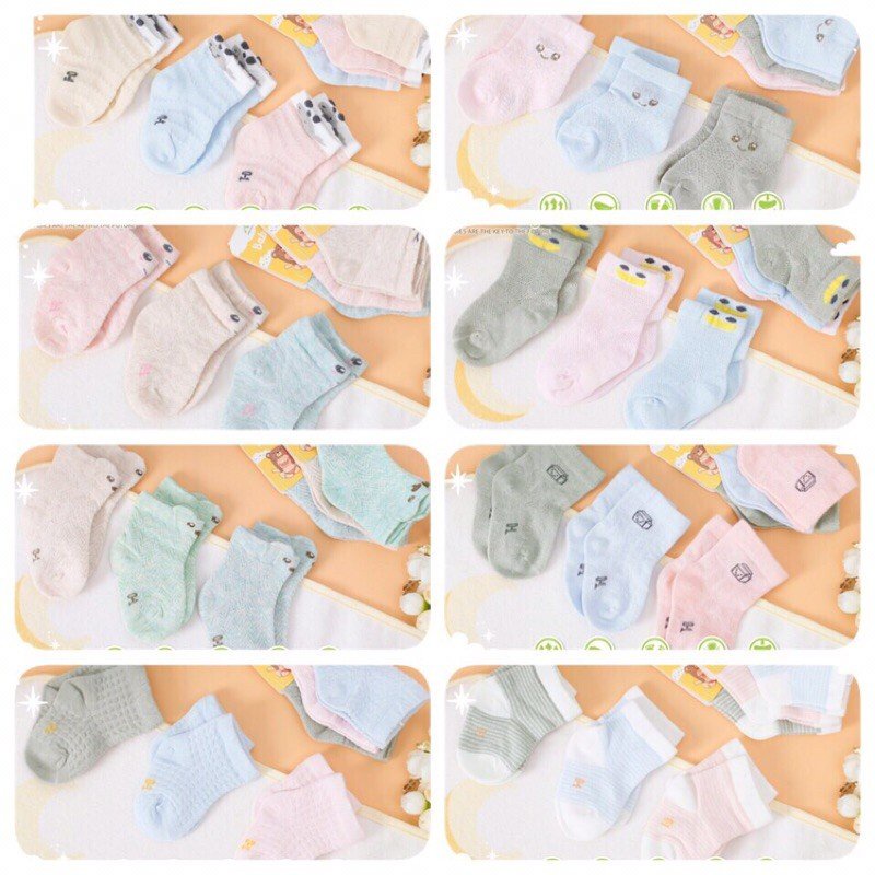 Tất lưới Uala Rogo vải sợi tre siêu thoáng khí cho bé yêu đủ size - Herbaby
