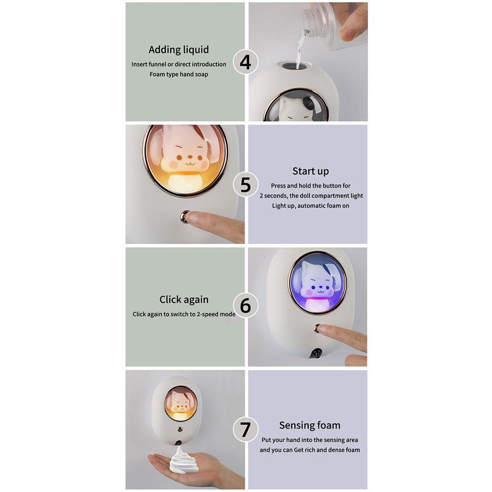 LONTIME Bình Đựng Xà Phòng Rửa Tay Cảm Biến Hồng Ngoại Tự Động Gắn Tường
