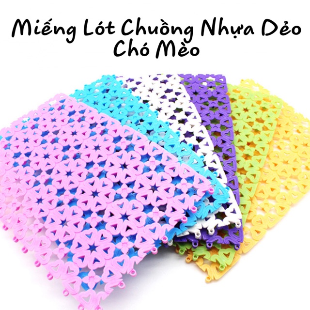 Miếng lót chuồng 30x20cm cho chó mèo (ghép được nhiều miếng)