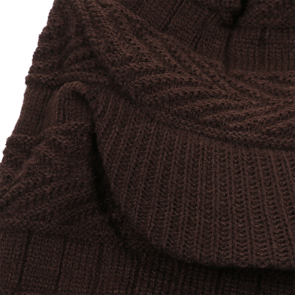 Mũ trùm đầu che mặt mùa đông len dệt kim ấm áp thời trang