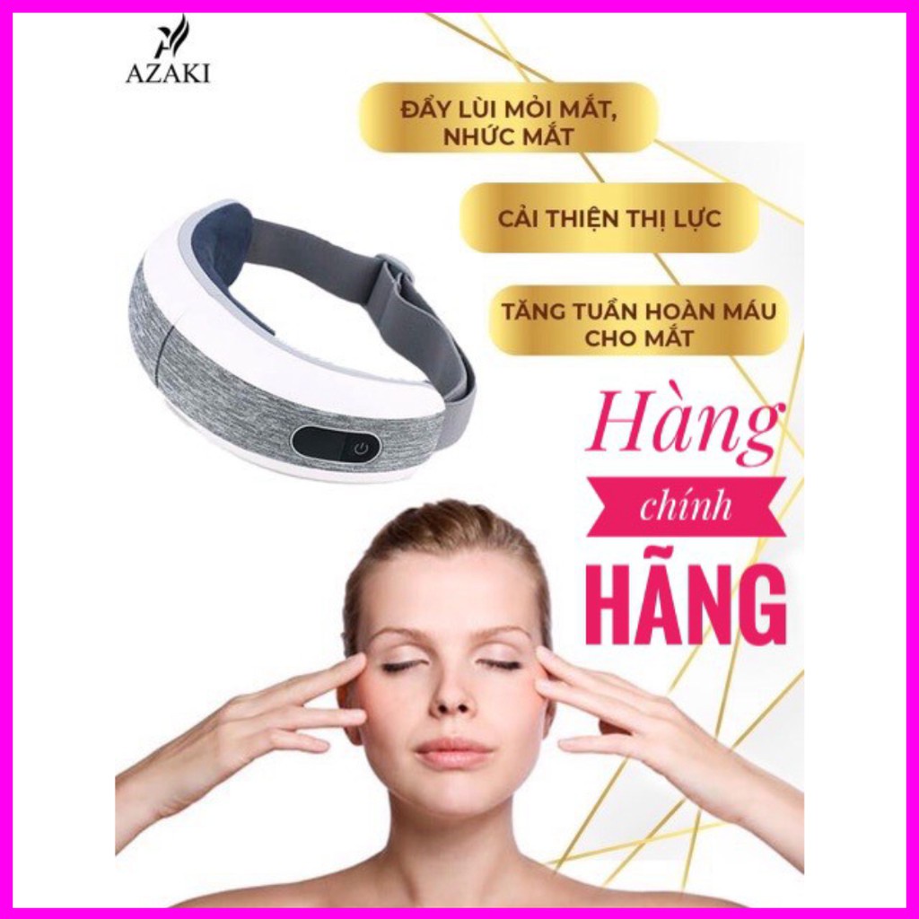 [HÀNG CHÍNH HÃNG] Máy Massage Mắt 4D Azaki E 191 Plus Bluetooth Nghe Nhạc Thư Giãn Giúp Mắt Thoải Mái,Giảm Quầng Mắt