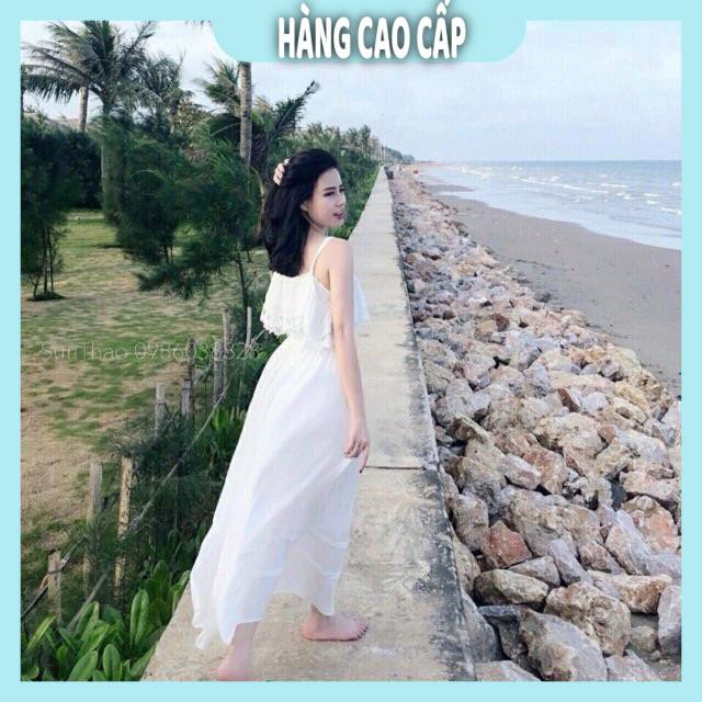 Đầm Nữ - Đầm maxi voan viền ren bao đẹp + Ảnh thật (HÀNG SIÊU ĐẸP) | BigBuy360 - bigbuy360.vn