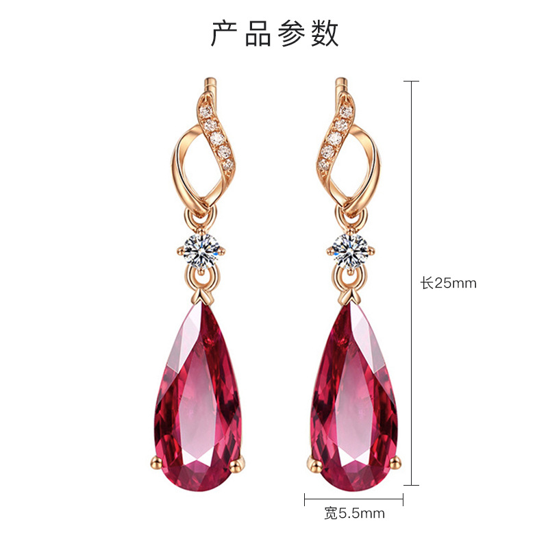 Đôi Bông Tai Với Thiết Kế Đính Đá Xinh Xắn Dành Cho Nữ 18k