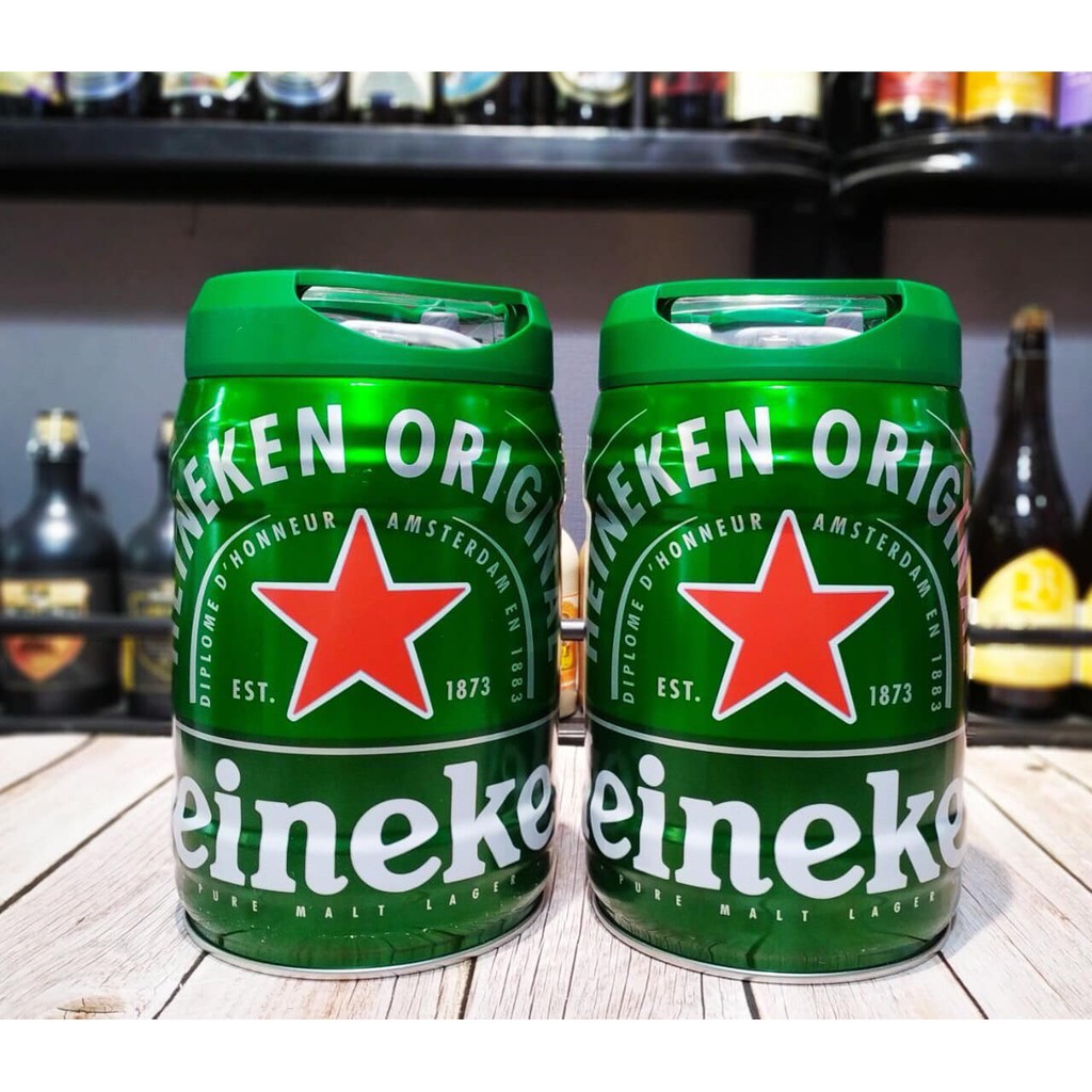 Thùng 2 bom Heineken 5 lít mẫu 2021