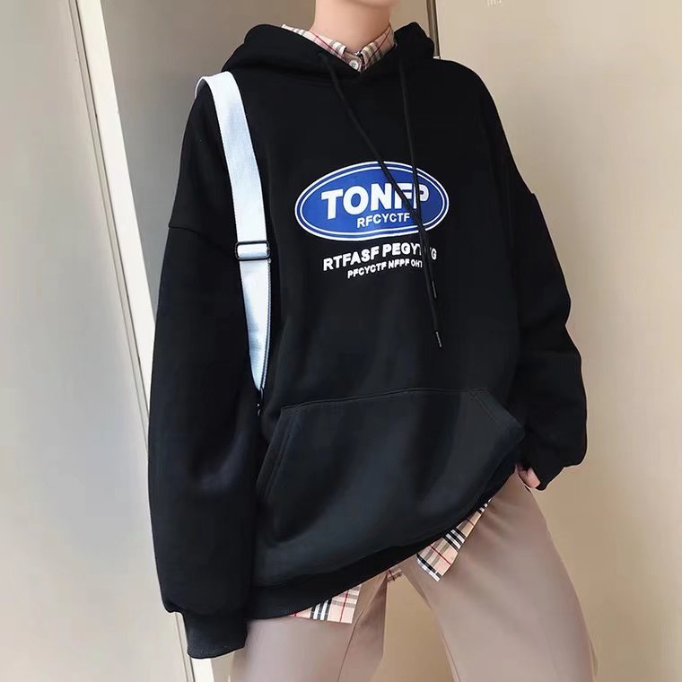 Áo hoodie in chữ thời trang năng động cho nam