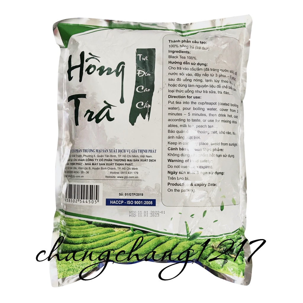Hồng Trà Đen Pha Trà Sữa Gia Thịnh Phát Gói 1kg (Trắng)