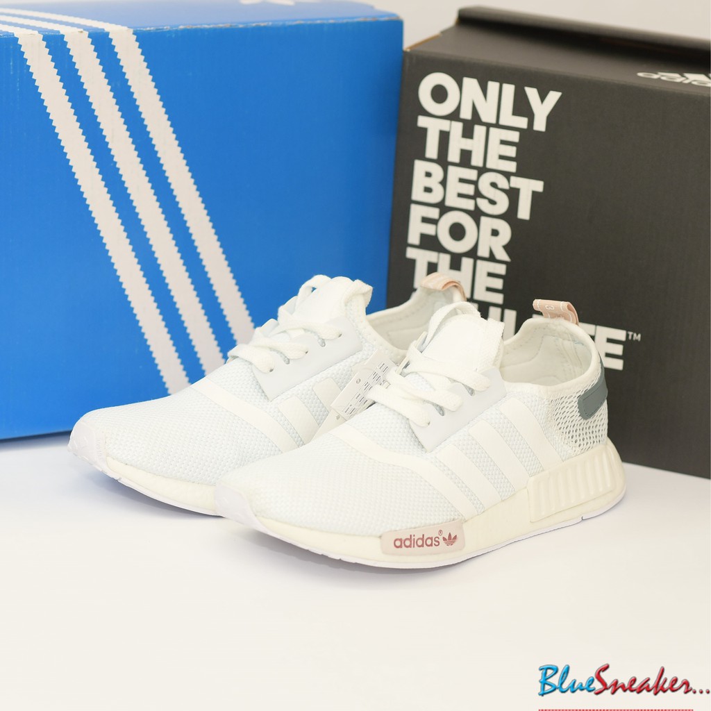 Giày Sneaker Adidas NMD R1 Trắng Xanh (fullbox)