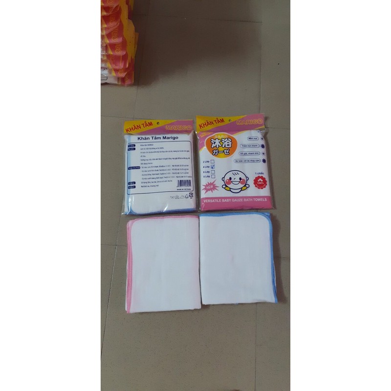 Combo 10 khăn tắm Xô 4,6 lớp cho bé, hàng đẹp