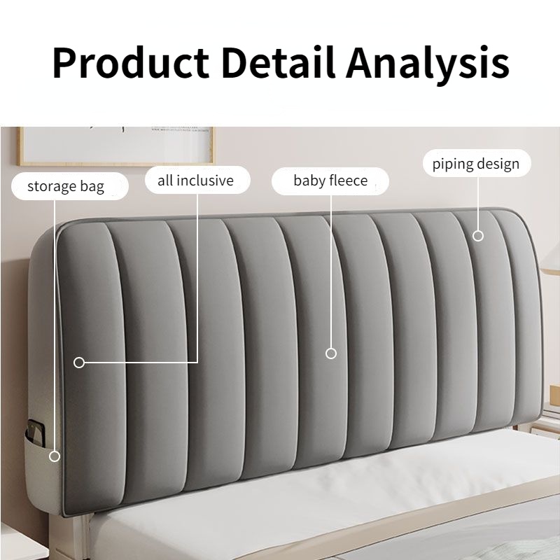 Vỏ Bọc Đầu Giường Gỗ Bằng Da Mềm Dày Dặn Thông Dụng