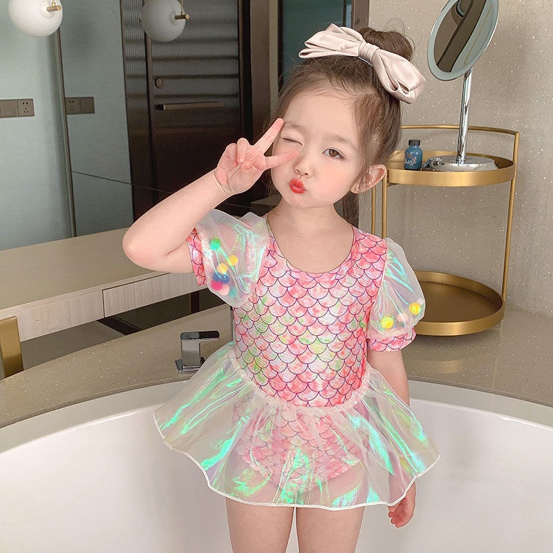 Hàng Mới Về Bộ Đồ Bơi Một Mảnh Phong Cách Phương Tây Thời Trang Mùa Hè Mới 2022 Dành Cho Bé Gái 1-9 Tuổi