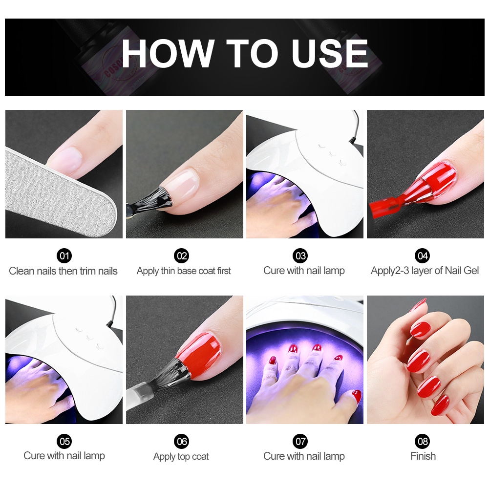 (Hàng Mới Về) Gel Sơn Móng Tay Coscelia 7ml 01-16 Uv Led 32 Màu