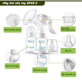 Máy hút sữa bằng tay Gluck GP22-2