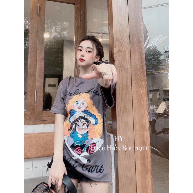 Áo phông free size unisex form giấu quần | BigBuy360 - bigbuy360.vn