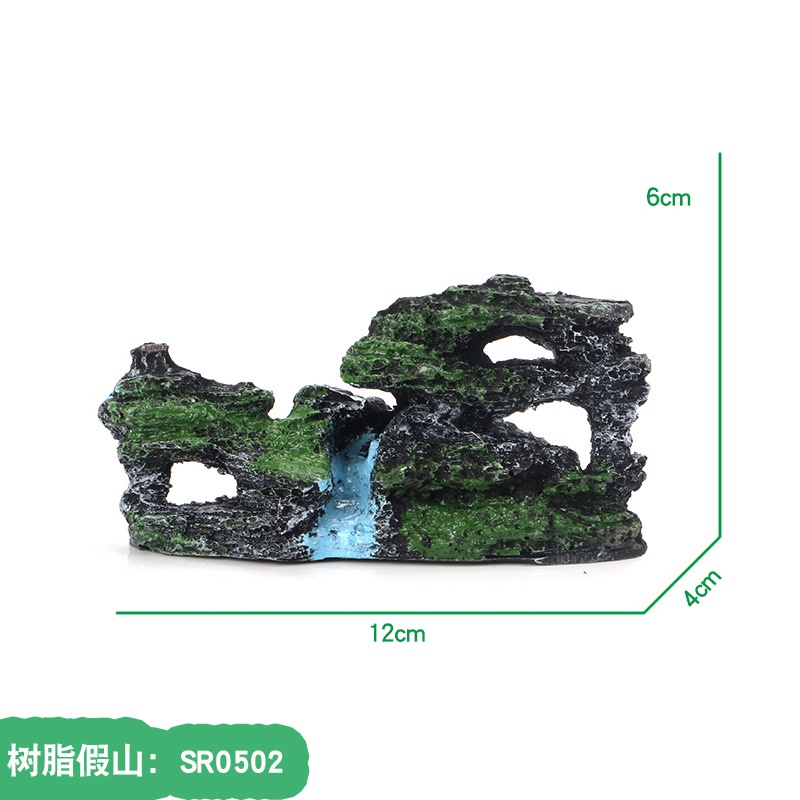 Hòn Non Bộ Mini Bằng Nhựa resin Trang Trí Bể Cá