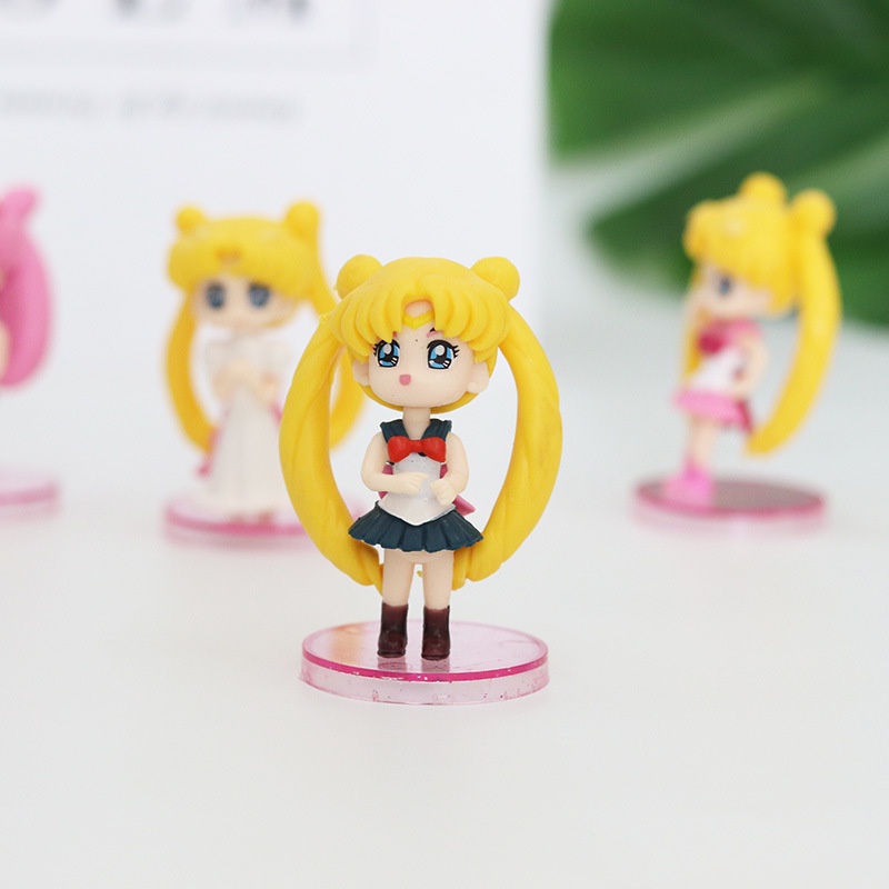 Mô hình Thủy Thủ Mặt Trăng Chibi - Sailor Moon Trang Trí Bánh Kem