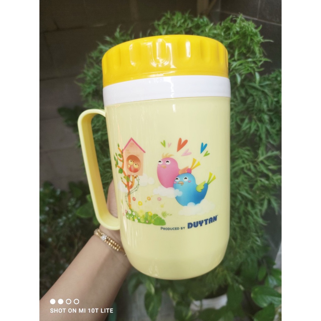 Ca nhựa giữ nhiệt cầm tay cafe TLT 500ML❖ Ca Cafe 500ml❖
