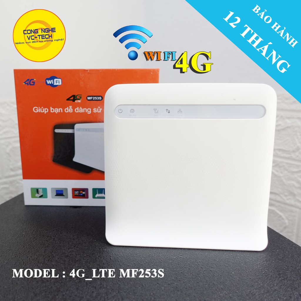 Bộ Phát Wifi Sim 4G MF253S Có Kết Nối Cổng LAN ⭐ Hỗ Trợ Kết Nối Tới 32 Thiết Bị ⭐Tốc Độ Đường Truyền Cao 150Mbps