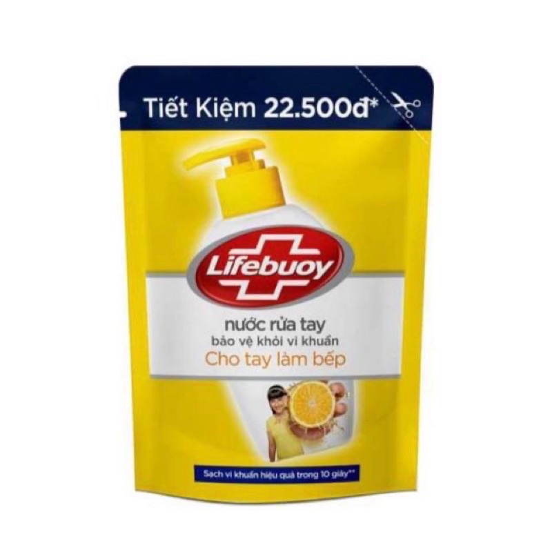 [LIFEBUOY] Nước rửa tay Lifebuoy giúp sạch khuẩn và bảo vệ vượt trội khỏi 99.9% vi khuẩn tốt nhất  - Túi 450gr