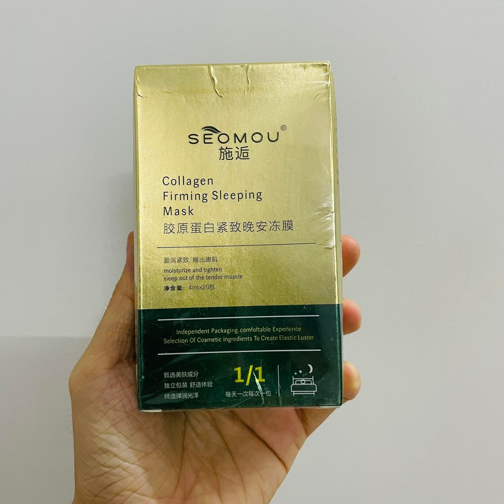 [FreeShip] Mặt Nạ Ngủ Collagen Firming Sleeping Mask Tinh Chất Rong Biển Giúp Da Trắng, Mịn, Se Khít Lỗ Chân Lông