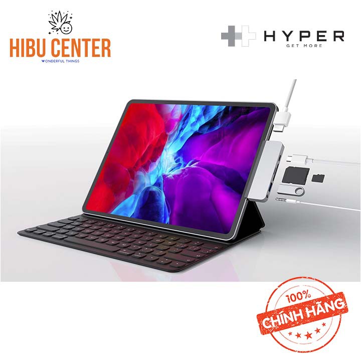 [Nhập Khẩu] Hub USB-C Ipad Pro 2018/2020 HYPERDRIVE 6-IN-1 HDMI 4K/60HZ HD319B - HIBUCENTER