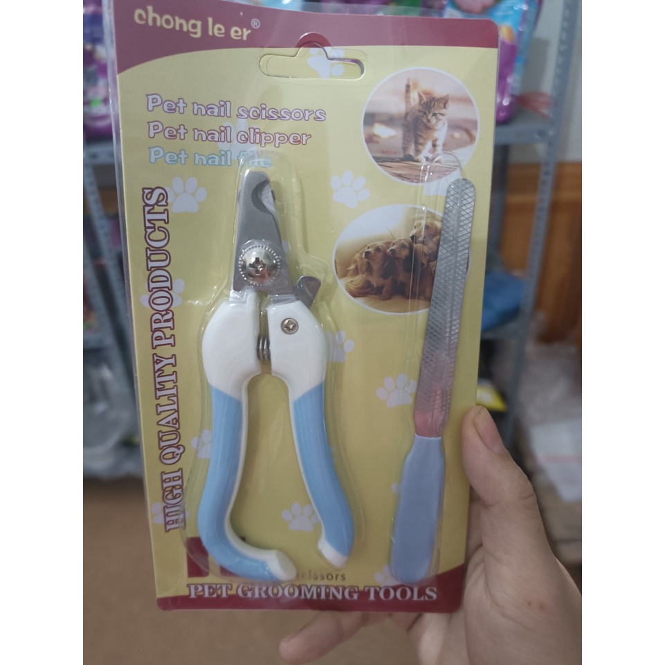 Kìm cắt móng chó mèo bộ dụng dụ cắt và giũa móng dành cho thú cưng