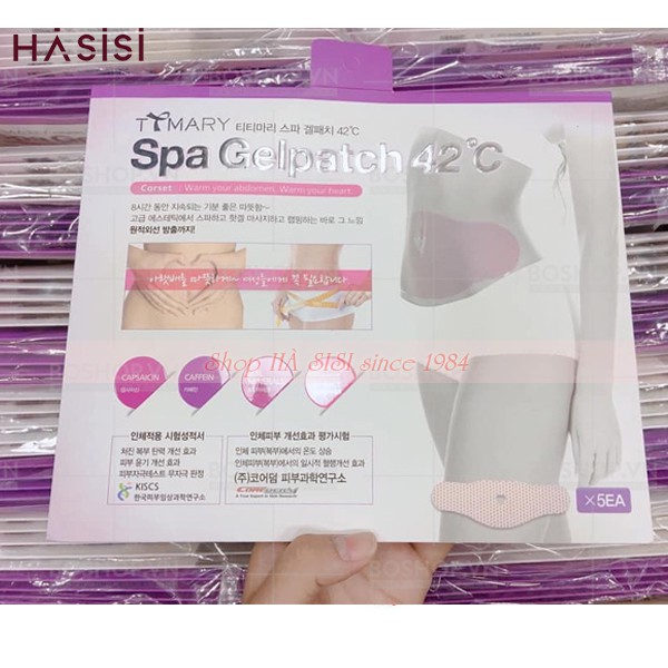 Sét 5 Miếng Dán Tan Mỡ Bụng TTMARY SPA GEL PATCH 42°C