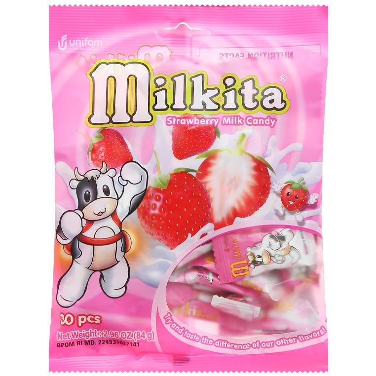 KẸO SỮA MIKITA GÓI ĐỦ VỊ - 84g(30 cái)