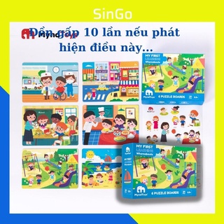 Đồ chơi giáo dục sớm cho bé bộ xếp hình MyndToys My First Learning Whereabouts