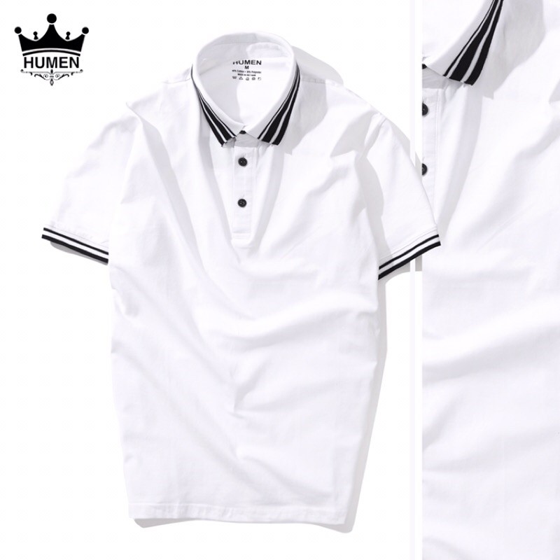 Áo Thun Nam Có Cổ Humen - Chất Cotton Mềm Mát,Co Giãn,Fom Regular Fit Trẻ Trung,Năng Động (Sale #149k Khi Mua Từ 2sp) | BigBuy360 - bigbuy360.vn